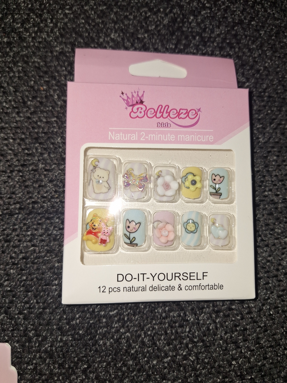 Kids Pink & White Do-It-Yourself Small Pet Nail Set